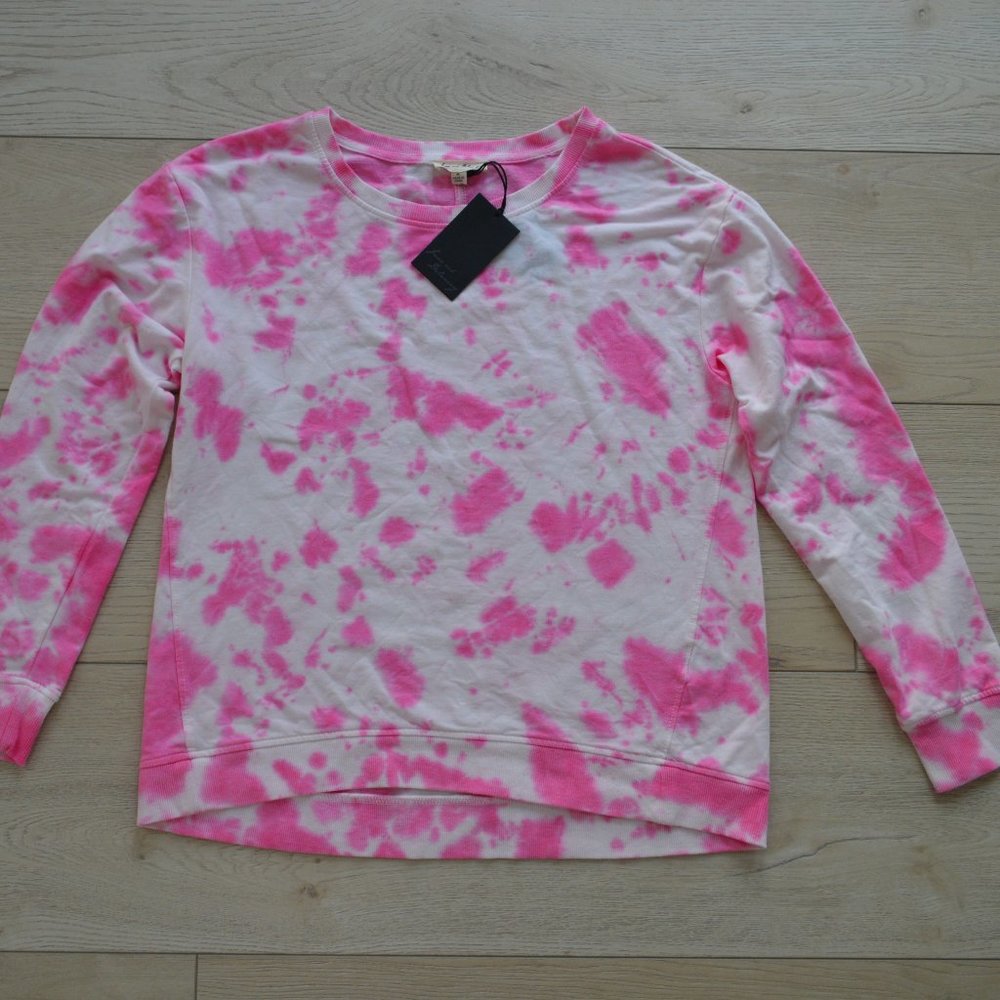 JANE AND DELANCEY TIE DYE PINK SPOT SWEATS LONG WM